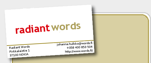 Radiant Words